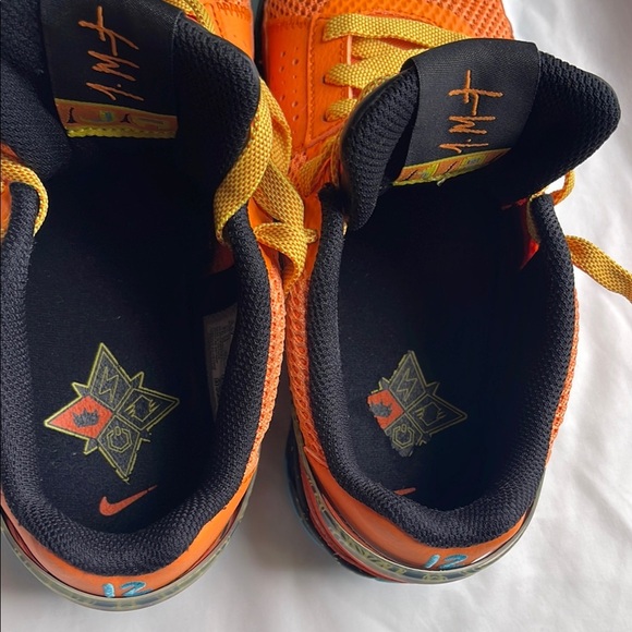 Nike JA 1 Brigit Mandarín and Blue Sneakers with Yellow Accents - Picture 11 of 14